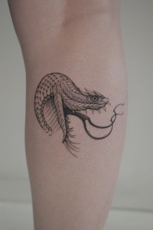 Demon Snake Head ont he Calf 