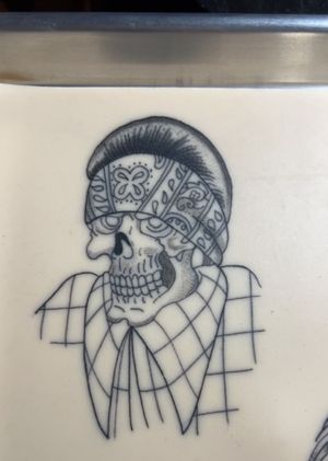 Classic Chicano skull