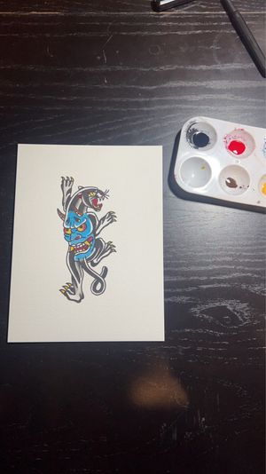 Hannya mask with panther Flash!