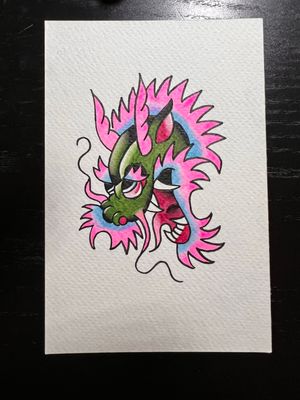 Watercolor Dragon Flash