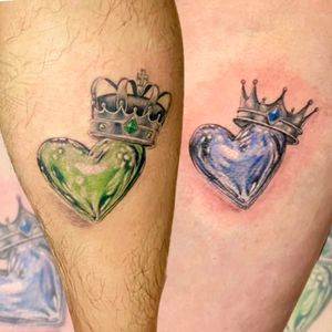 #chrome #hearts #blue and #green #realism 