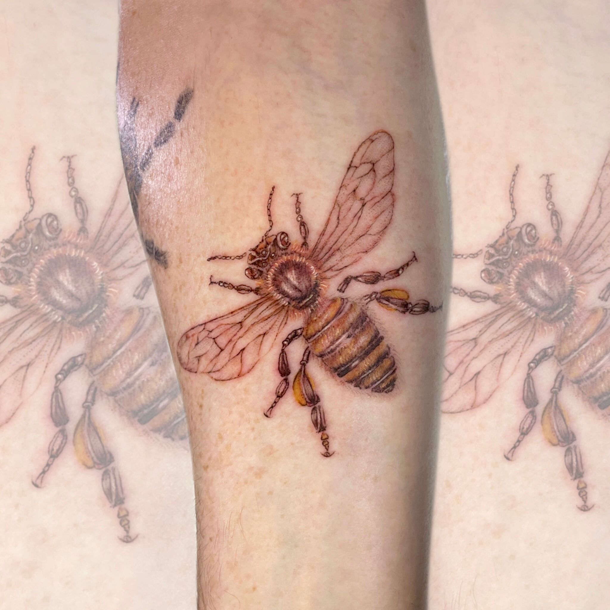 Bee Herbal Juice Tattoo Sticker Magic Tattoo 15 Days Tattoo - Temu