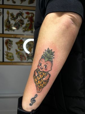 Pineapple kewpie tattoo 