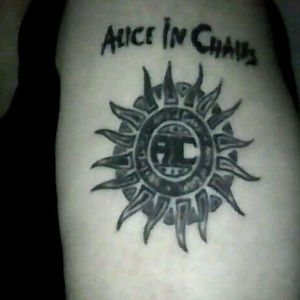 Alice In Chains sun w/font