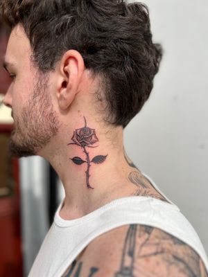 Capture the beauty of a rose with this illustrative tattoo by Clayton Jeremiah. Perfect for those who appreciate intricate details and artistic flair.
