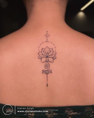 Lotus Tattoo made by Simran at Circle Tattoo Delhi