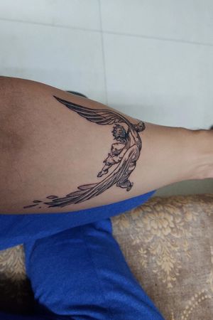 1st tattoo - fallen angel 🪽