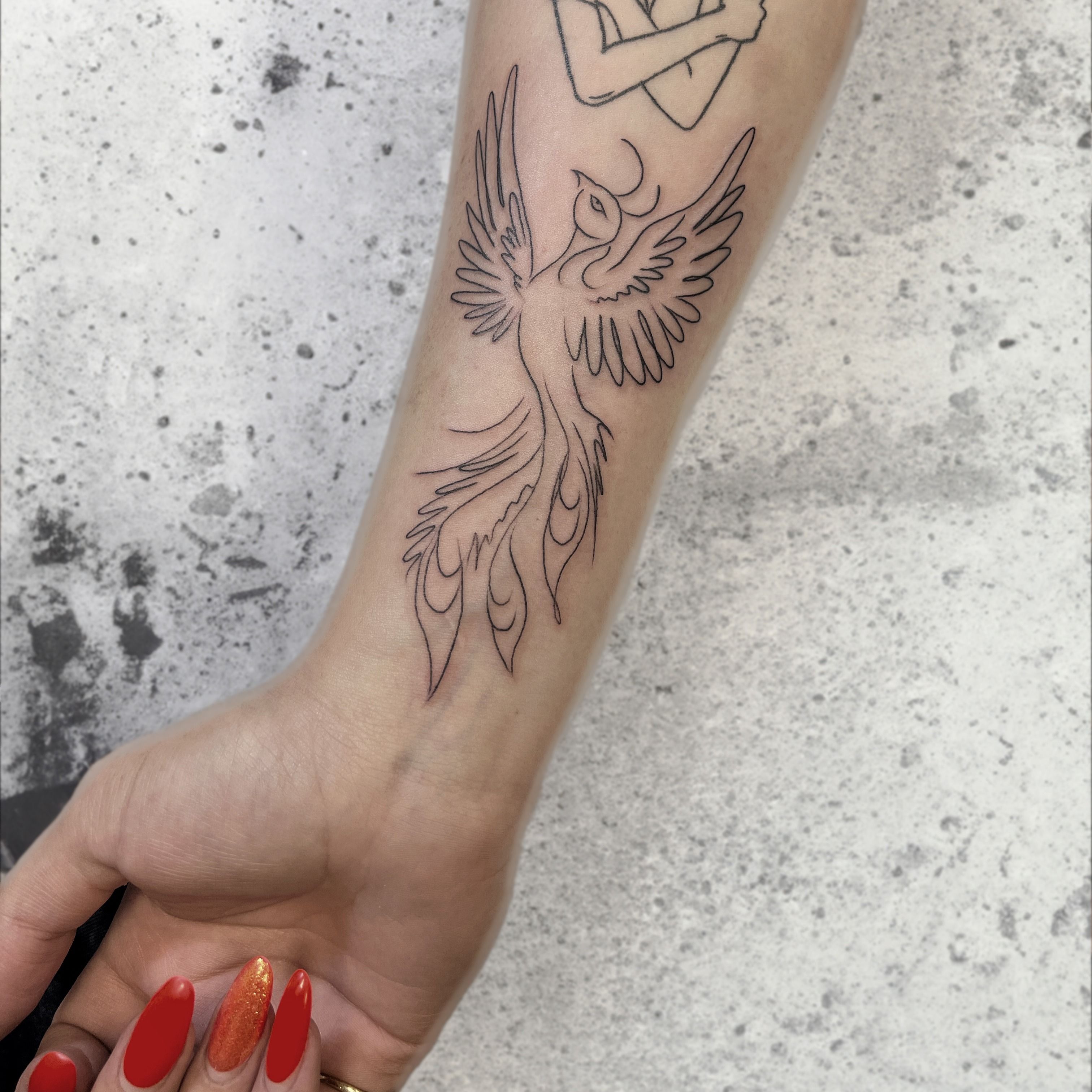 Phoenix Temporary Tattoo / Fantasy Fire Bird Tattoo - Etsy