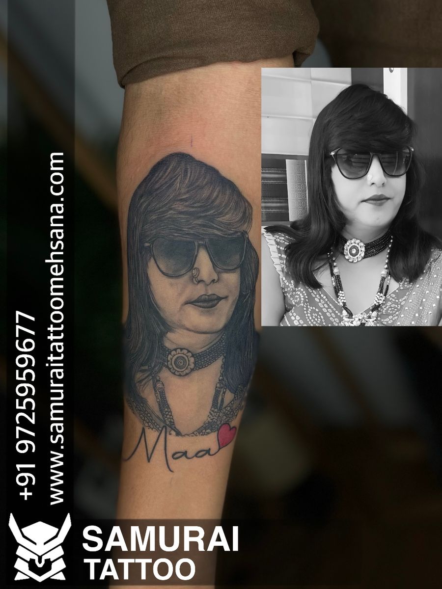 Tattoo uploaded by Vipul Chaudhary • Portrait tattoo |Face tattoo |Mom ...