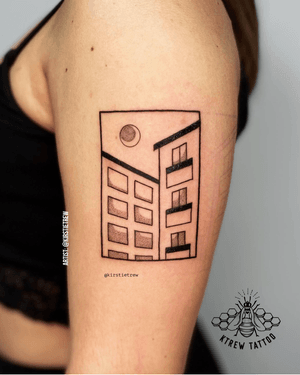 Architecture Buildings Linework Box Blackwork Tattoo by Kirstie at KTREW Tattoo - Birmingham Tattoo Shop
#blackworktattoo #buildings #architecture #armtattoo