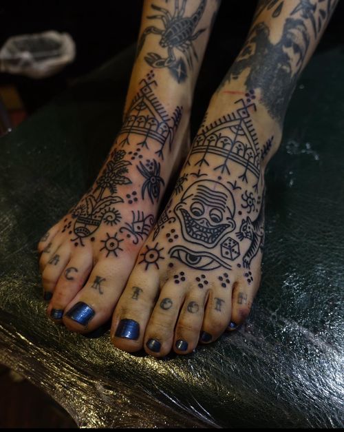 Intricate Ornamental Pattern Tattoo by Treubhan
