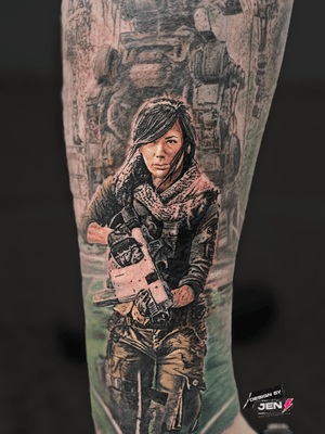 Discover the stunning realism and intricate details of this movie-themed tattoo masterpiece by renowned artist Jens Lemmens.