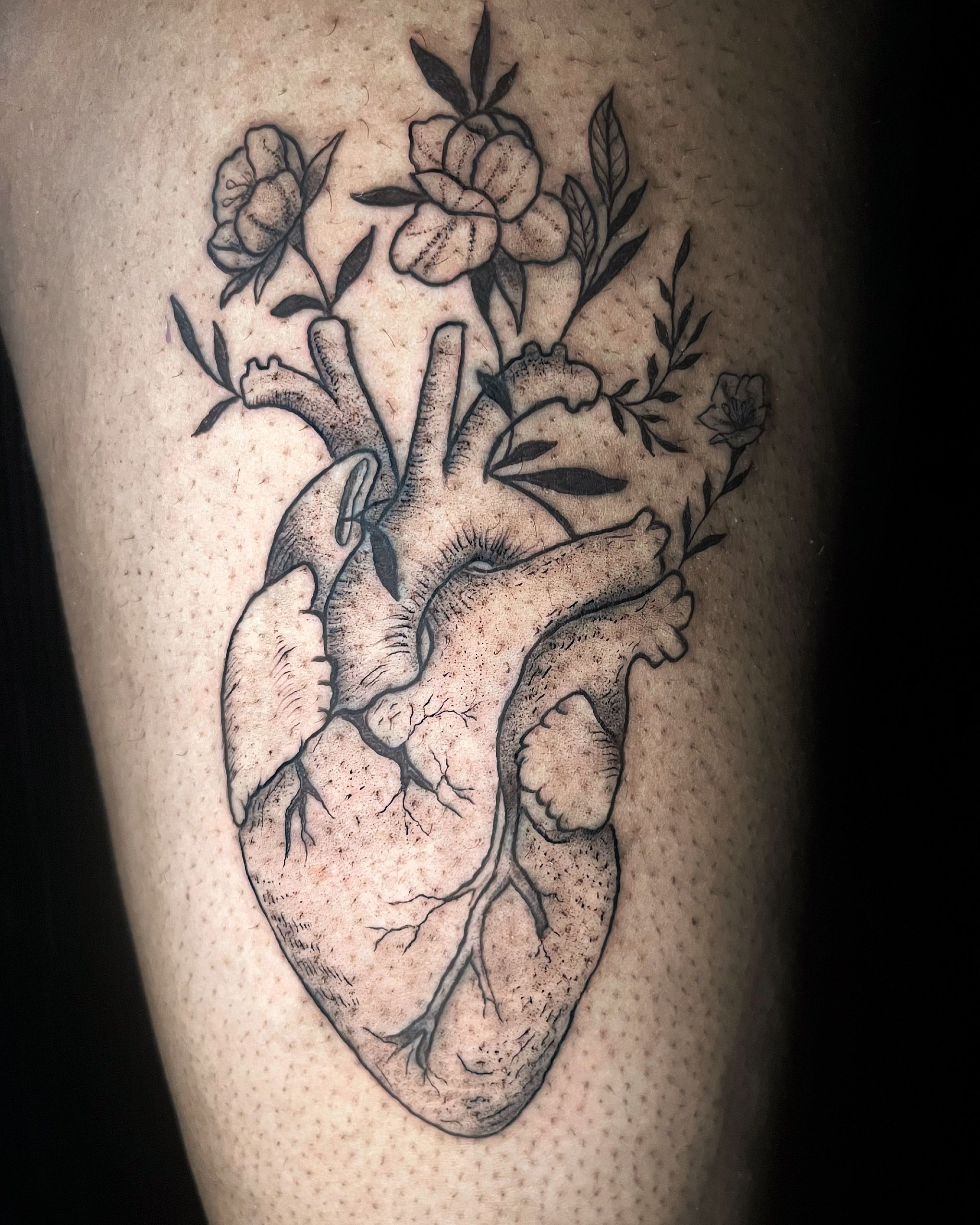 Flower and Heart Tattoos That Speak Love