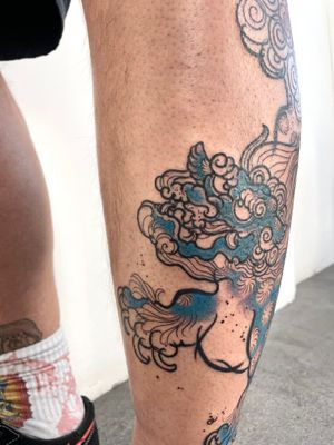 Experience the power and beauty of a traditional Japanese dragon tattoo expertly crafted by artist Hannah Keuls.