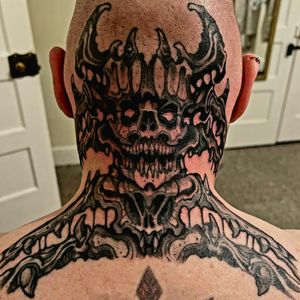 Back of my head/neck.Done by Corvidea @ Crow Temple Norwich UK.