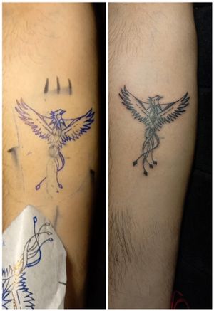 Phoenix tattoo 
#forarmtattoo 
#TanzeelSarwar 
#vampires_polour 