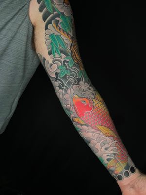Tiger and Koi Full sleeve
