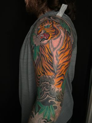 Tiger and Koi full sleeve