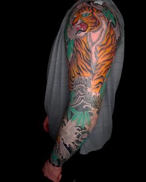 Tiger and Koi Full sleeve