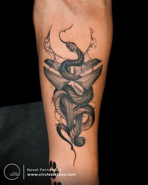 Snake Tattoo made by Novel Fernandez at Circle Tattoo India ( Andheri )