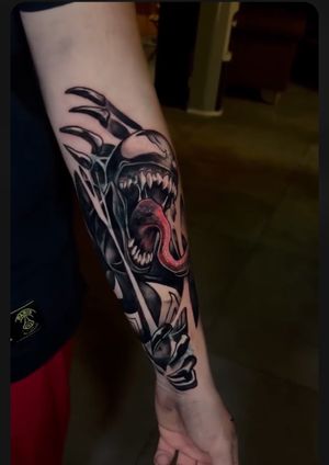 Venom cover tattoo on Madrid 