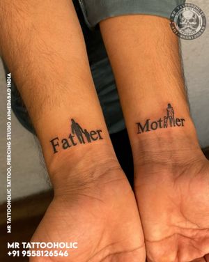 Any Tattoo-Removal-Body Piercing inquiry✅📱Call:- 9558126546🟢Whatsapp:- 9558126546#fathermothertattoo #fathermother #fathertattoo #father #mothertattoo #mother #motherhood #wristtattoo #momdadtattoo #familytattoo #mrtattooholic #ahmedabad #tattoostudio #tattooremoval #bodypiercing  #tattooartist #tattooshop #tattoostudio