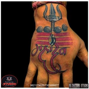 Trishul with mahadev script tattoo on hand..#lord #lordshiva #shiva #shiv #mahadev  #mahakal  #bholenath  #trilokinath #rudra #trishul #rudraksha #trishultattoo #mahadevtattoo #script #tattoo #tattooed #tattooing #tattooidea #tattooideas #tattoogallery #art #artist #artwork #rtattoo #rtattoos #rtattoostudio #ghatkopar #ghatkoparwest #mumbai #india