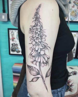 Beautiful floral design by artist Hannah Senoj featuring a bell flower motif. Perfect for nature lovers!