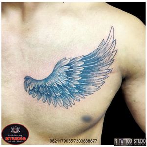Wing tattoo on chest cover up tattoo #wing #momdad #momdadtattoo #wings #wingtattoo #tattoo #tattooed #tattooing #tattooidea #tattooideas #tattoogallery #art #artist #artwork #rtattoo #rtattoos #rtattoostudio #ghatkopar #ghatkoparwest #mumbai #india