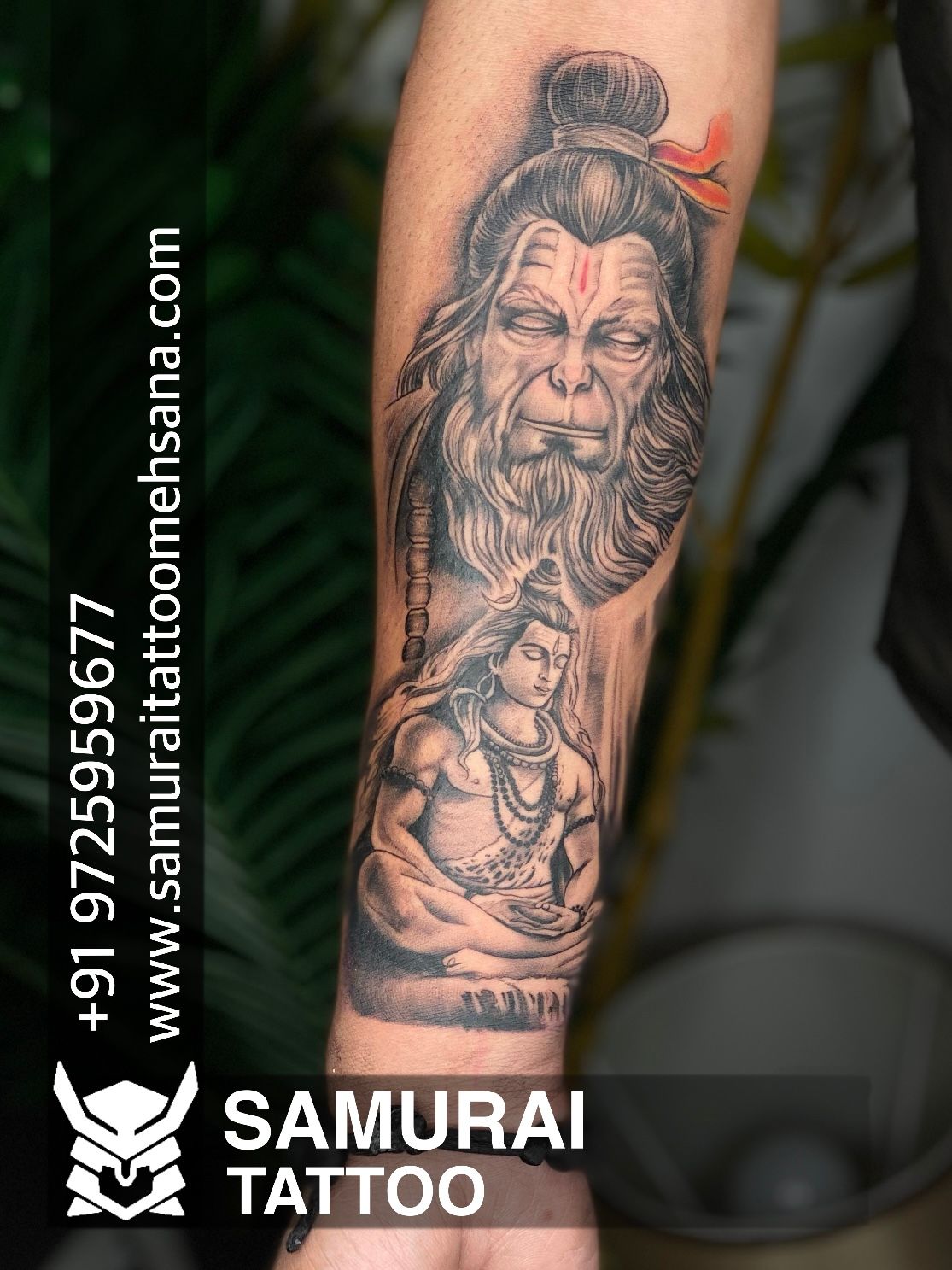 Senior Adult Man Rear View Hanuman Tattoo Spiritual Arts Stock Photo,  Picture and Royalty Free Image. Image 73372916.