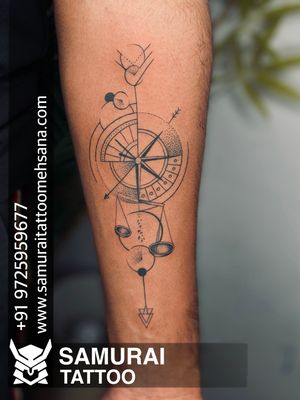 Compass tattoo |Compass tattoo design |compass tattoo with anchor