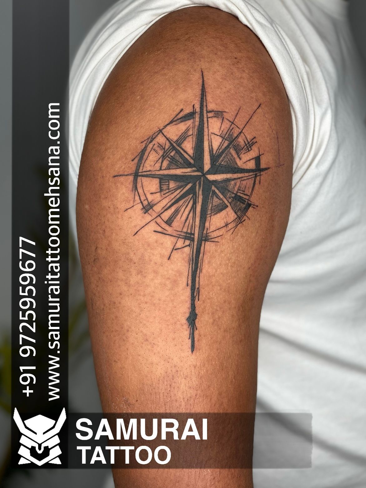 Nautical Ship & Compass tattoo design I made : r/TattooDesigns