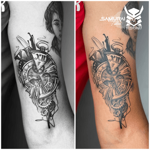 Compass tattoo |Compass tattoo design |compass tattoo with anchor