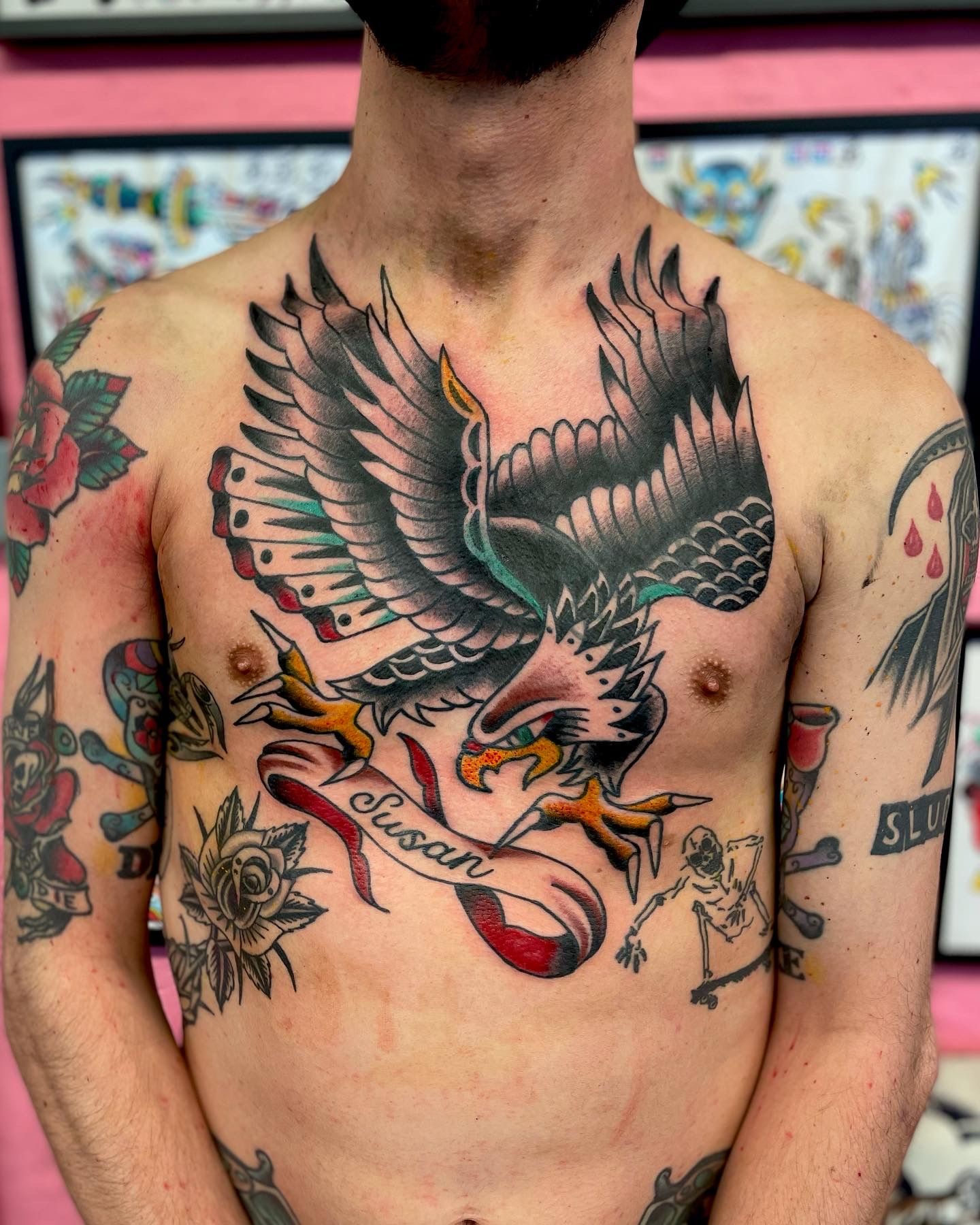 Eagle by Ishi Neve at Heretic Tattoo Studio in Melbourne, Australia : r/ tattoos