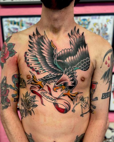 Traditional chest eagle
