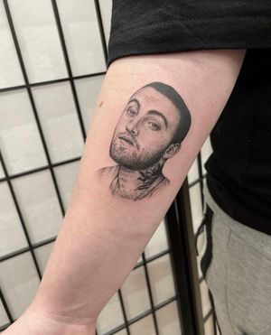 The late, the great, Mac Miller portrait for Natasha ✨ Quite possibly my fave tattoo I’ve ever done (for obvious reasons)✨ 