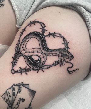 Barbed wire snake for Chloe 🐍 