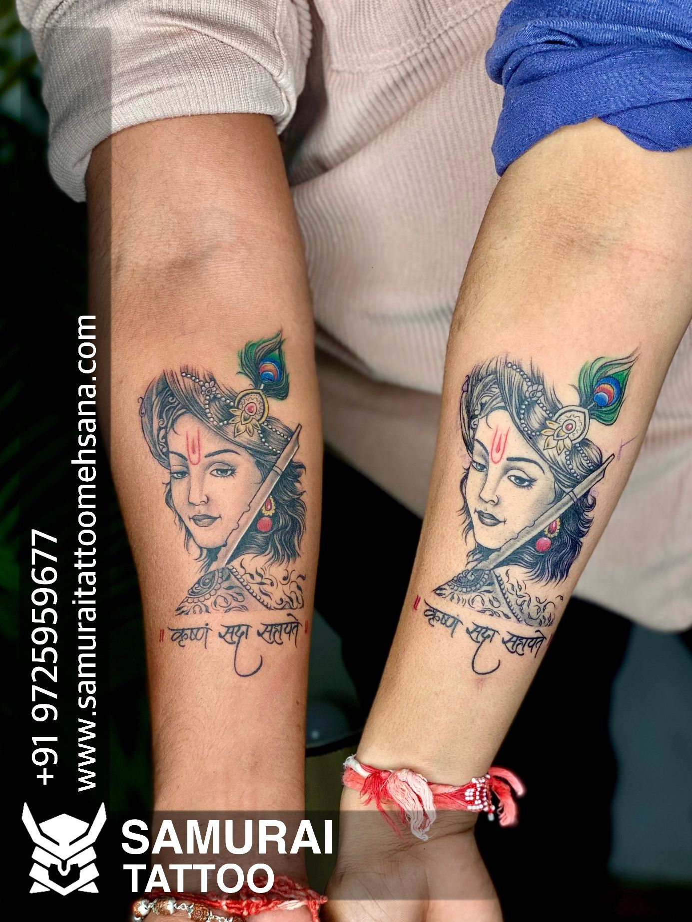 Radha Krishna Black & White Waterproof Temporary Tattoo For Boys & Girls :  Amazon.in: Beauty