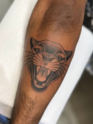 Traditional style panther head