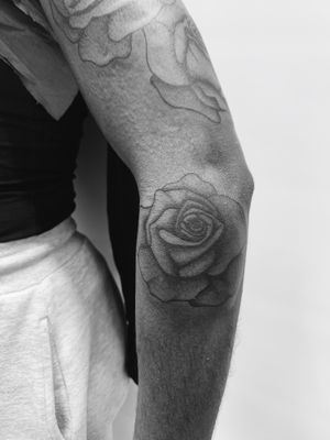 Roses on the arm