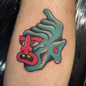 Get a traditional goblin tattoo done by the talented artists at Goblyn Crew. Bring your mythical creature to life with this unique design.