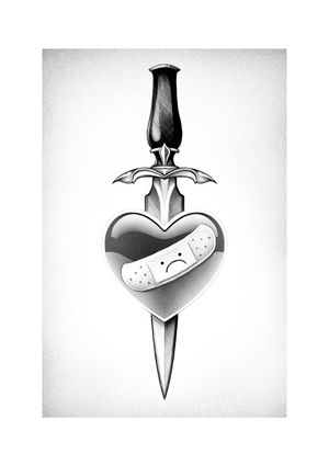 Heart and dagger