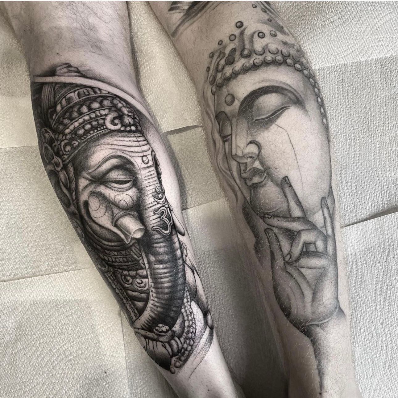 Tattoo uploaded by Joel Bobadilla • Tattoo coverup by Placaso on my leg  with this masterpiece! • Tattoodo