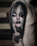 Woman Portrait with Chess Piece