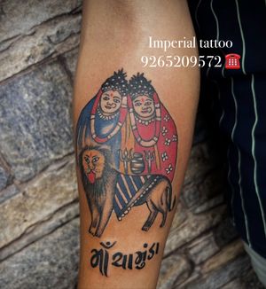 Chamunda Maa Tattoo | Chamunda tattoo | Imperial tattoo Ahmedabad | Tattoo