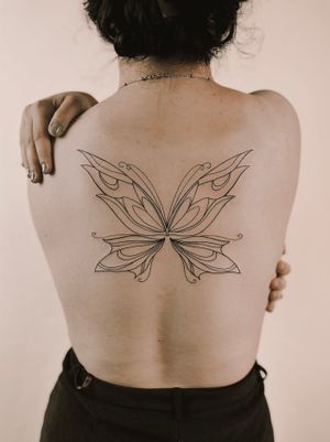 fairy/butterfly wings on the back