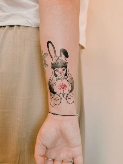 illustrative bunny girl