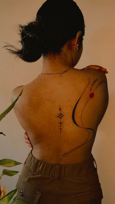 abstract ornamental back piece