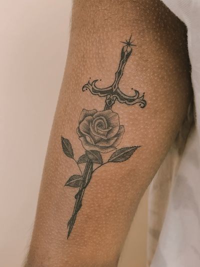 sword and rose