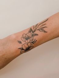 cherry blossoms wrist cuff